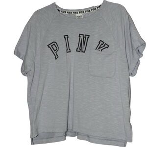 PINK by Victoria's Secret light purple short sleeve cropped shirt